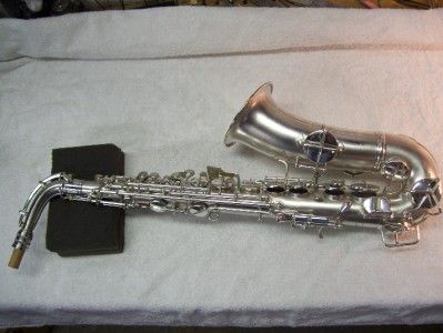 Transitional silver Conn Chu Berry Alto Sax saxophone, vintage, gold 