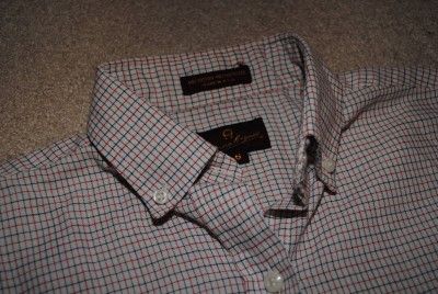 ETIENNE AIGNER 6 DRESS SHIRT PLAID VINTAGE  