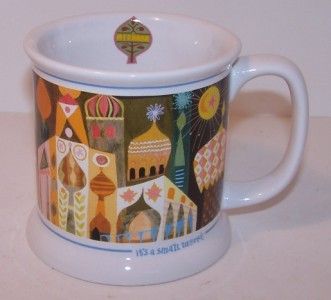 Mary Blair Disneyland Its a Small World TURKEY Coffee Mug Cup Hello 