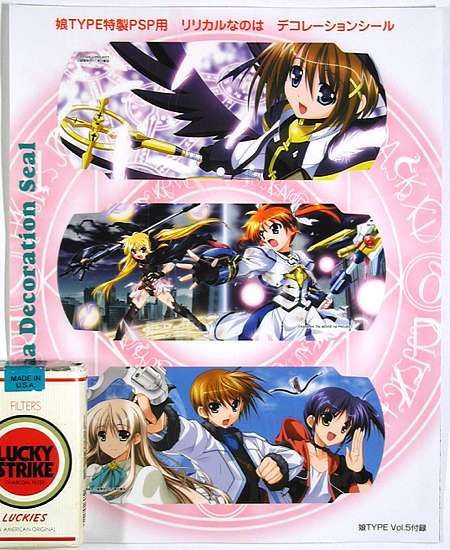 PROMO STICKER LYRICAL NANOHA DECORATION for PSP Fate  