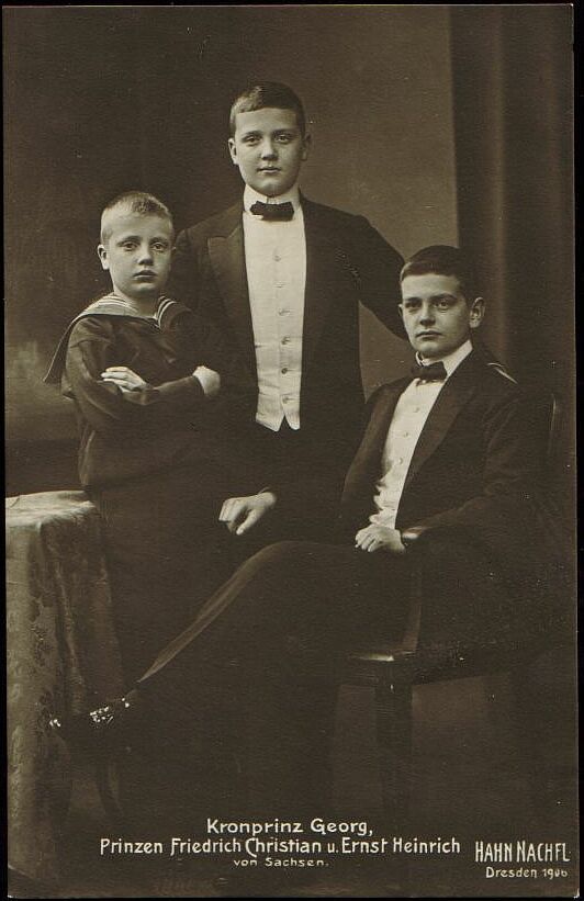 Crown Prince George of Saxony Princes Friedrich & Ernst  