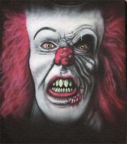 STEPHEN KINGS IT KILLER CLOWN PORTRAIT T SHIRT KING  