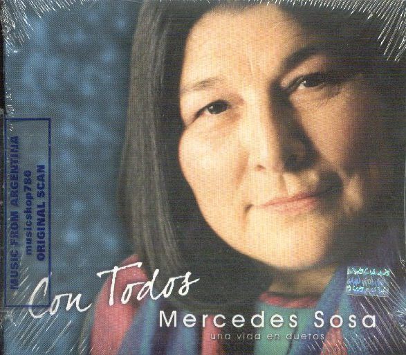 MERCEDES SOSA, CON TODOS, UNA VIDA EN DUETOS. FACTORY SEALED 2 CD SET 