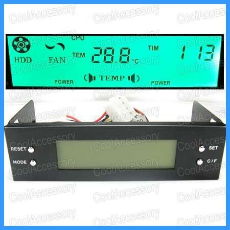 25 LCD Panel Display CPU HD Temp Fan Speed Control  