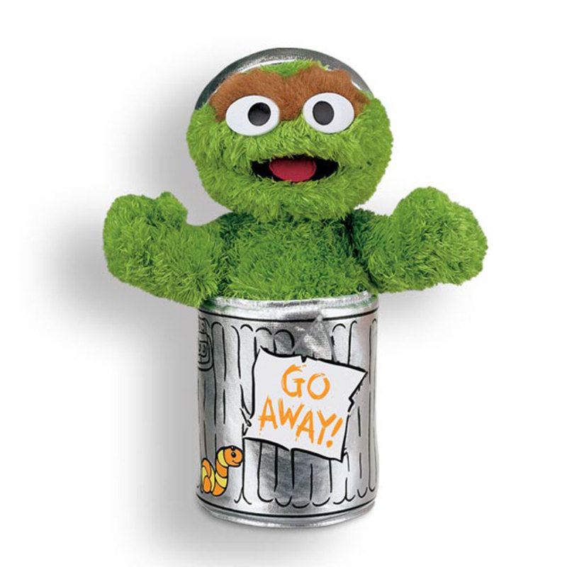 OSCAR the GROUCH 10 Sesame Street Gund Plush New TV Toy  