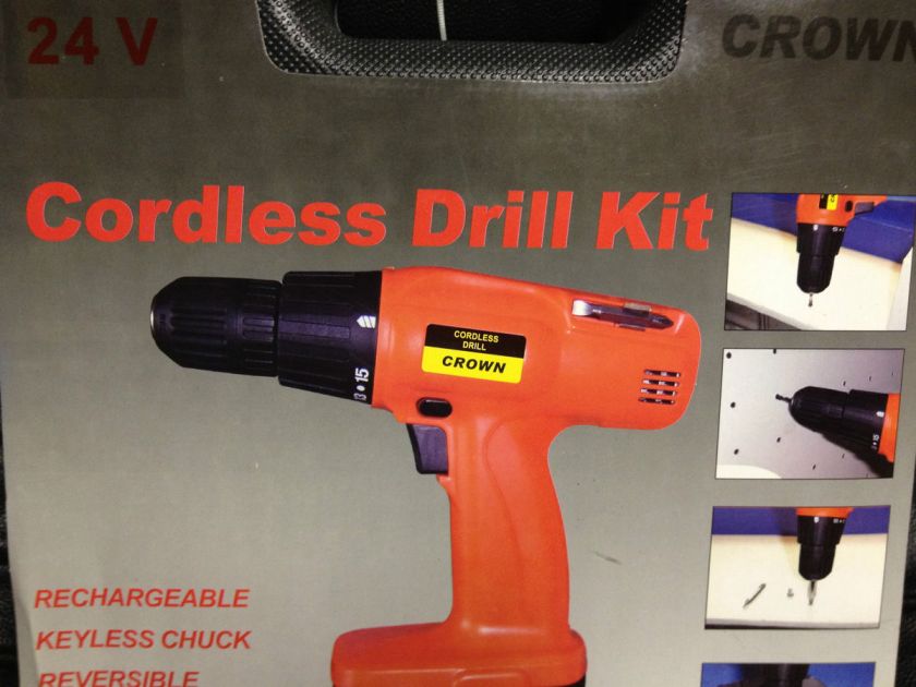 CROWN 24V Cordless Drill  