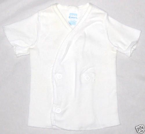 Curity Baby 13 LB White Snap T Shirt  