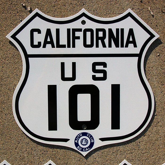 Up for sale today is this California US 101 route sign. Made to the 