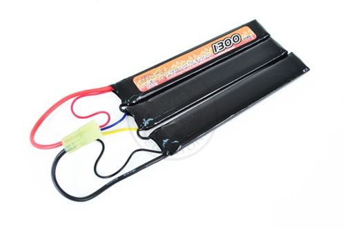   11.1V 1300 mAH 15C Lithium Polymer LIPO Crane Stock Nunchuck Battery