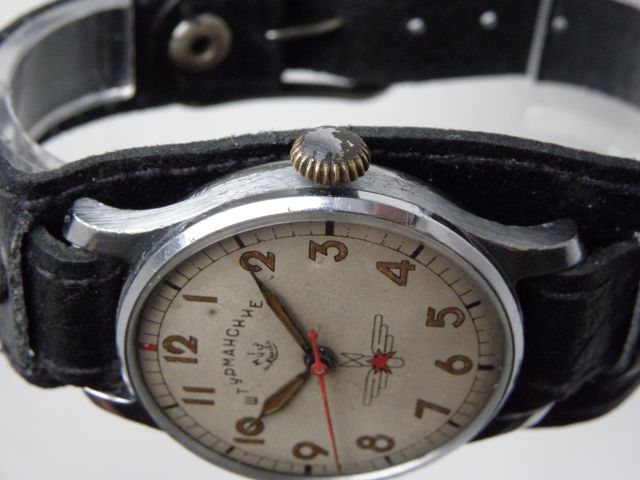 RARE GAGARIN STURMANSKIE 3Q 1954 KIROVSKIE PILOT WATCH STOP SEC SOVIET 