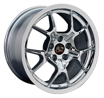 18 Rim Fits Mustang® GT4 Wheels and Tires 2005   Chrome 18x9  