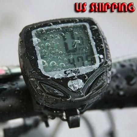 New Cycling Bike Bicycle Wireless LCD Computer Odometer Speedometer 