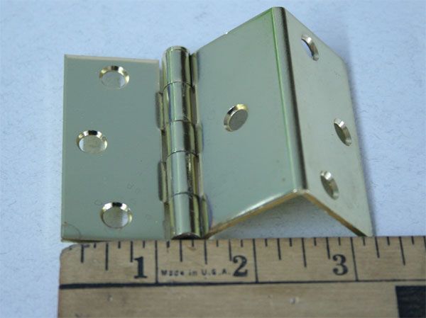 Stanley Brass Finish Cabinet Hinges #1585 US3  