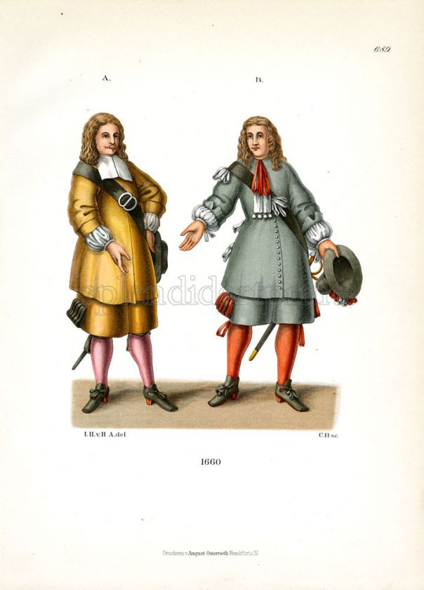 1879 Hefner Alteneck #689 Costumes 17th Century  