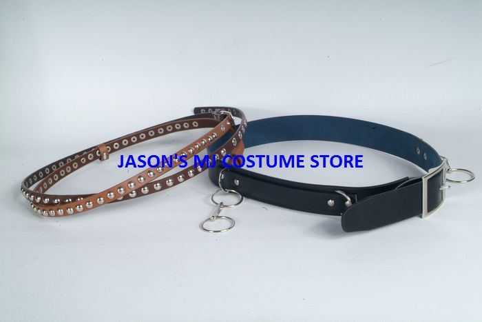 MICHAEL JACKSON BAD BELT SETS(3 PIECES) for Professional Entertainers