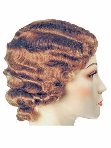 Fingerwave Fluff Flapper 1920s Lacey Costume Wig  