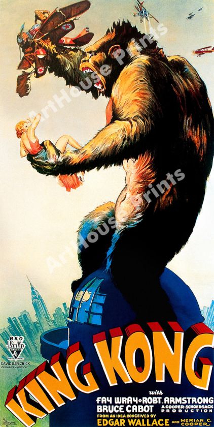 KING KONG 1933 Version Poster   40 x 20  