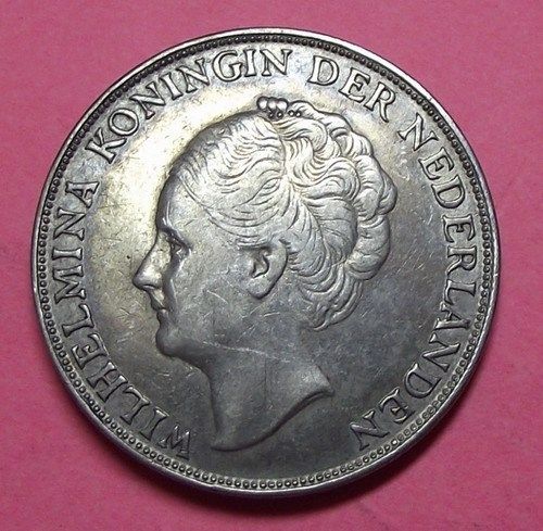 Curacao 1944 Gulden Silver KM45 = AU  