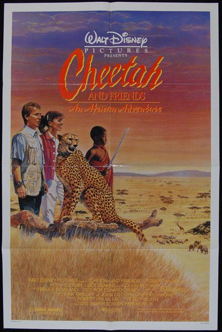 CHEETAH & FRIENDS 1989 Walt Disney Picture 1SHT POSTER  