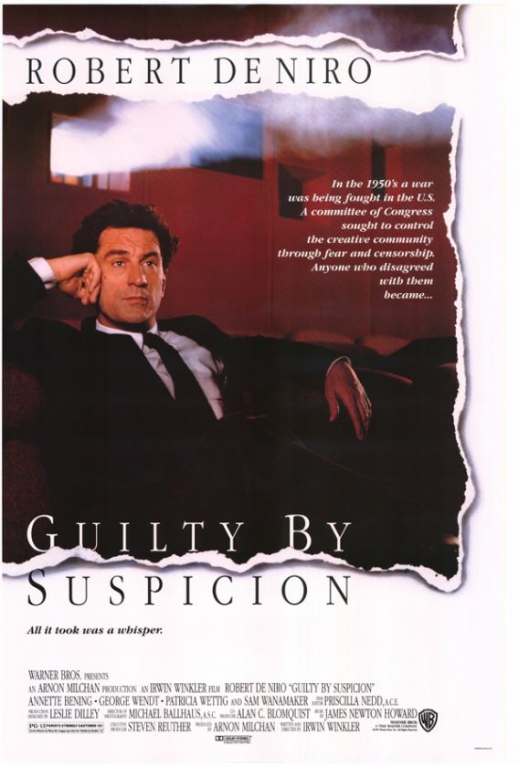 GUILTY BY SUSPICION MOVIE POSTER 1991 ROBERT DE NIRO  