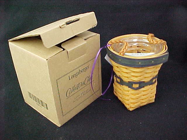 Longaberger Basket 2001 Collectors Club Renewal NIB  