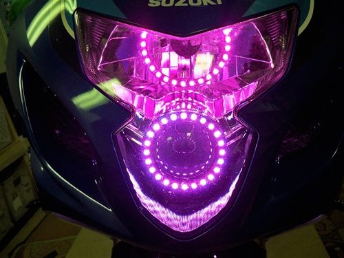 2002 2008 HONDA VFR800RR COLOR CHANGING HYPER LED HALOS  