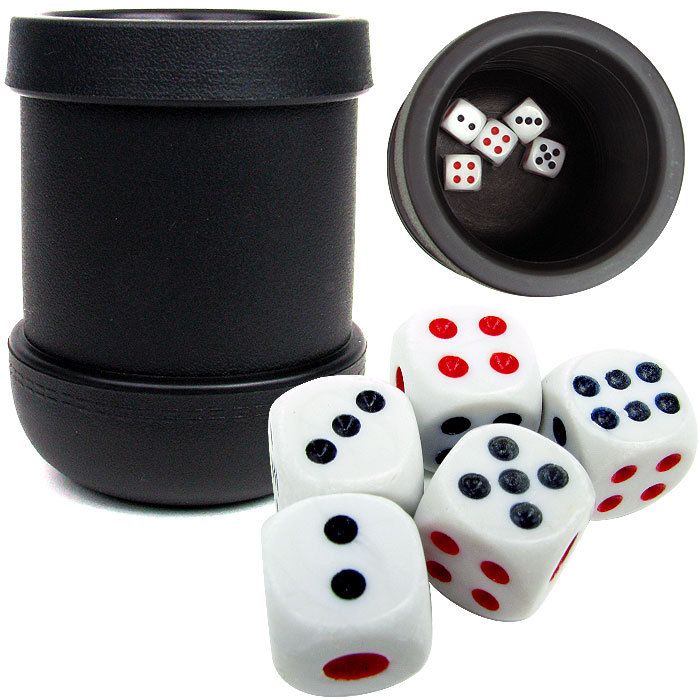 Black Plastic Dice Cups 20 dice Yahtzee Bunco LCR  