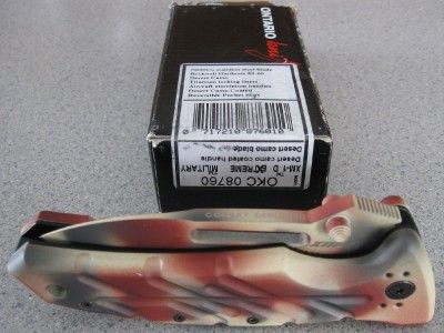 NEW Ontario 8760 XM EXtreme Military Folding Knife CAMO  