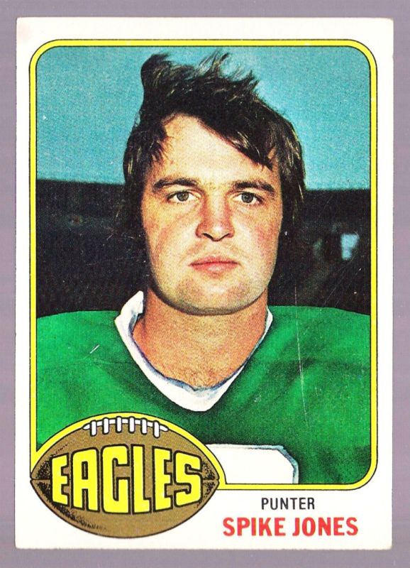 SPIKE JONES EAGLES GEORGIA 1976 TOPPS CLEAN #221  