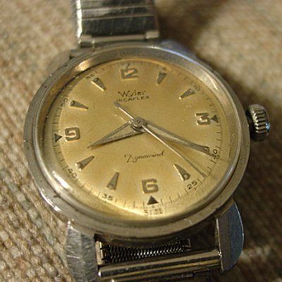 WYLER INCAFLEX DYNAWIND WORKING WRISTWATCH LOOK{QjQ}  