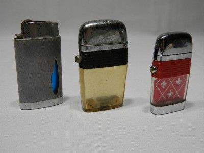 LOT OF 3 VINTAGE SCRIPTO LIGHTERS 2 VU  