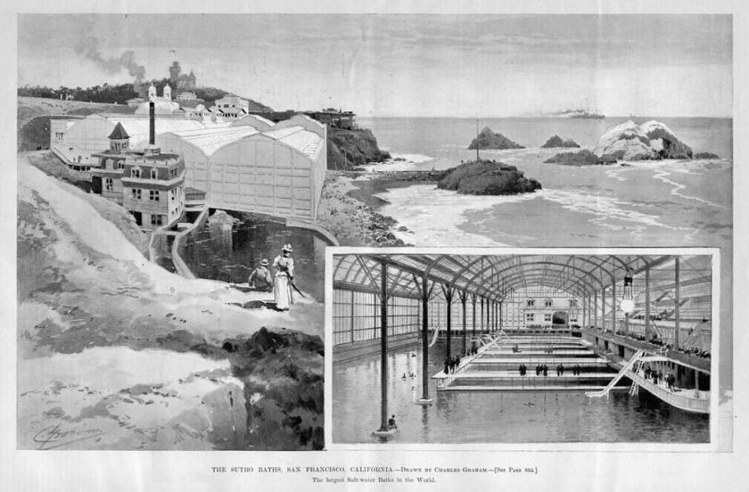 SUTRO SALT WATER BATHS, SAN FRANCISCO, CALIFORNIA BATH  