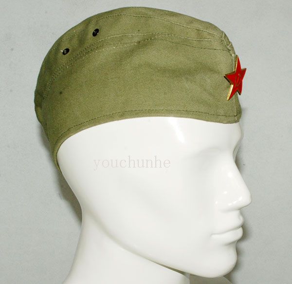 WWII RUSSIA GARRISON CAP WITH INSIGNIA L  31111  