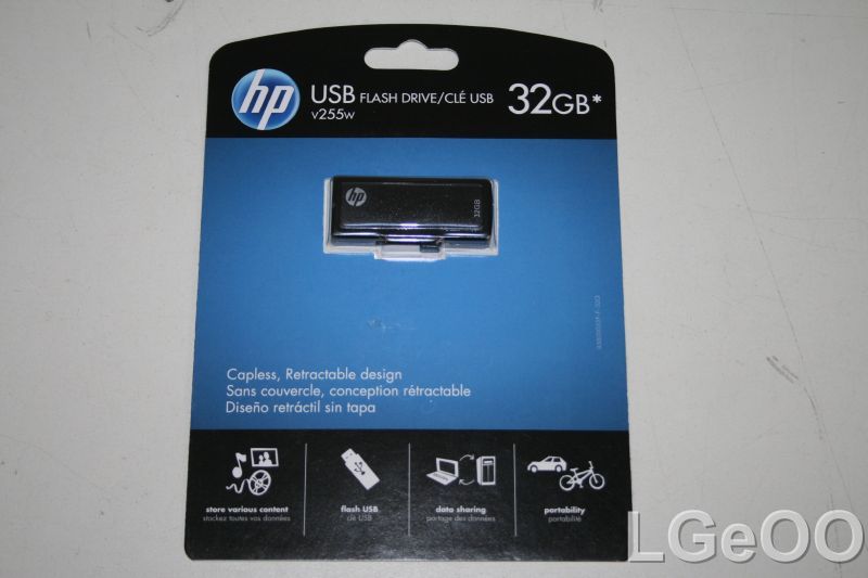 New HP 32GB v255w USB Flash Drive 751492494272  