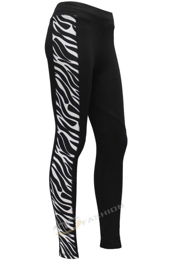 NEW WOMENS LADIES ZEBRA ANIMAL PRINT JODHPUR HORSE RIDING LEGGINGS 8 