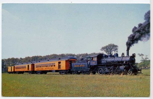 Arcade & Attica Railroad Arcade NY Vintage Postcard  