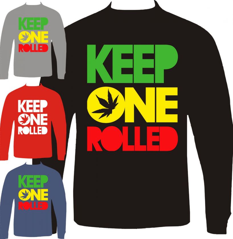 KEEP ONE ROLLED WIZ KHALIFA Sweatshirt CREWNECK YMCMB Drake  