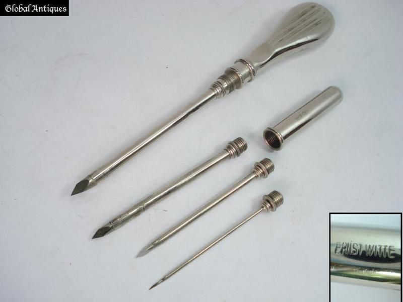 WWII GERMAN MEDICAL SURGICAL TROKAR SET – ERNST WITTE  