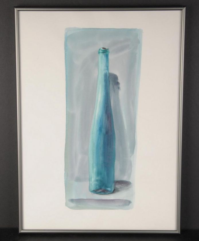 Andreas Schiller Wine Bottle Watercolor Painting #3  