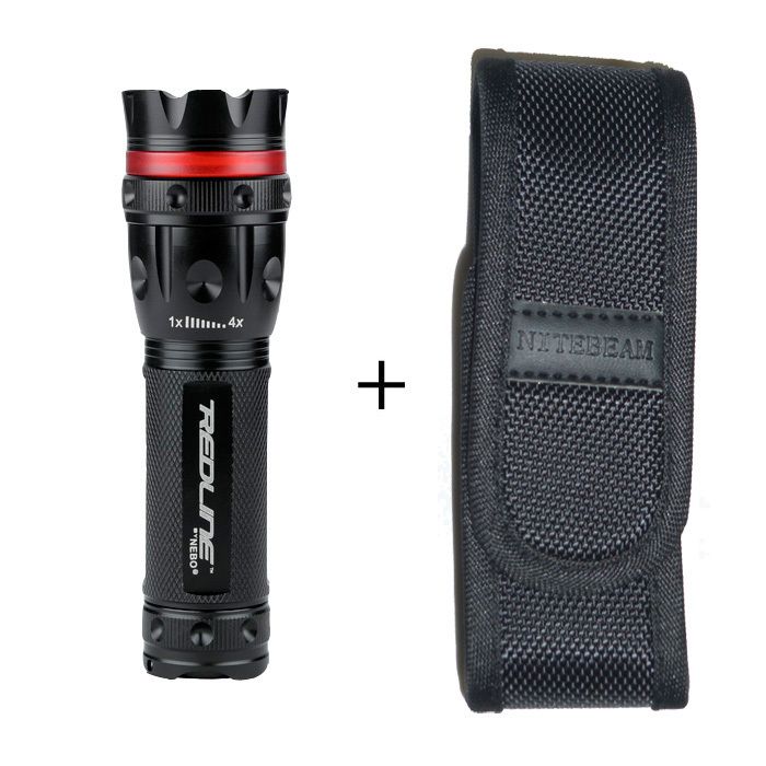 NEBO 5610 5557 Redline   Black (220 lumen   5 modes) & Flashlight 