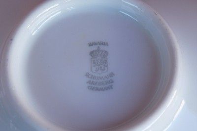 VINTAGE SCHUMANN GERMANY WILD ROSE BLUSH COUPE SHAPE DISH / BOWL 