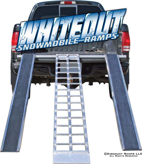 WHITEOUT ALUMINUM SNOWMOBILE RAMPS TRUCK TRAILER USA (SNO 9626 046 