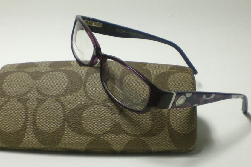 COACH BERNICE 844 PURPLE EYEGLASSES AUTHENTIC 51  