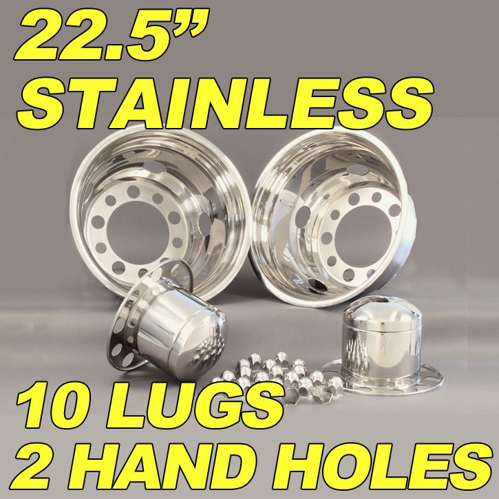 22.5 Dually Truck Stainless Simulator Wheel Liner 10Lug  