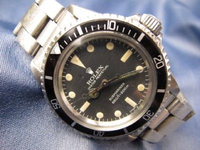 1979 Rolex Submariner Stainless w/ Black Dial & Bezel Ref 5513 6 Mil 