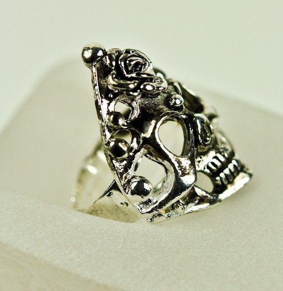   RING DIA DE LOS MUERTOS RITUAL DAY OF THE DEAD ADJUSTABLE SIZE  