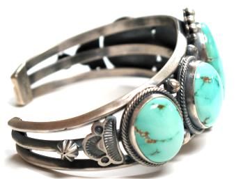 Aaron Toadlena Classic Navajo Row Cuff Carico Lake  