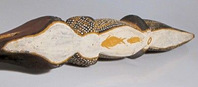 LARGE RARE ABORIGINAL TIWI CROCODILE TOTEM AUSTRALIA  