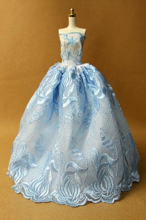 DW1065 BN Blue Wedding Dress Set for Barbie FR Silkstone FR2 G  