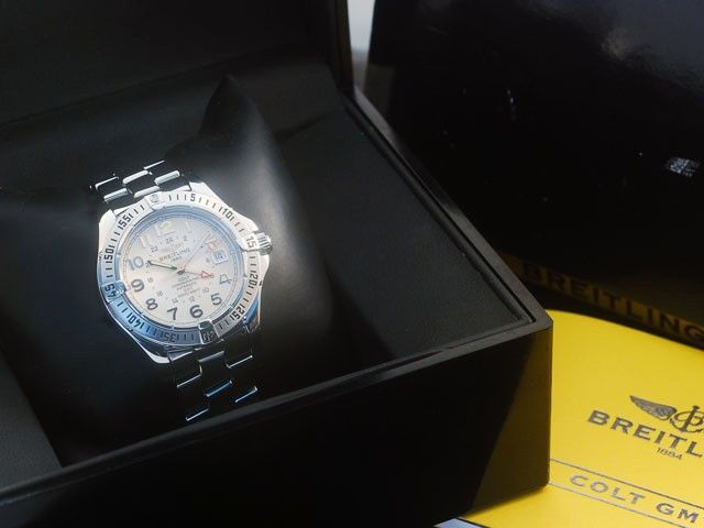 Breitling Colt Aeromarine GMT Chronometre Automatic Mens Watch 